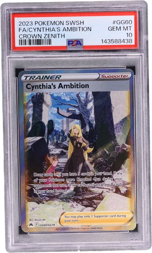 2023 Pokemon Sword and Shield Crown Zenith #GG60 Full Art / Cynthia's Ambition