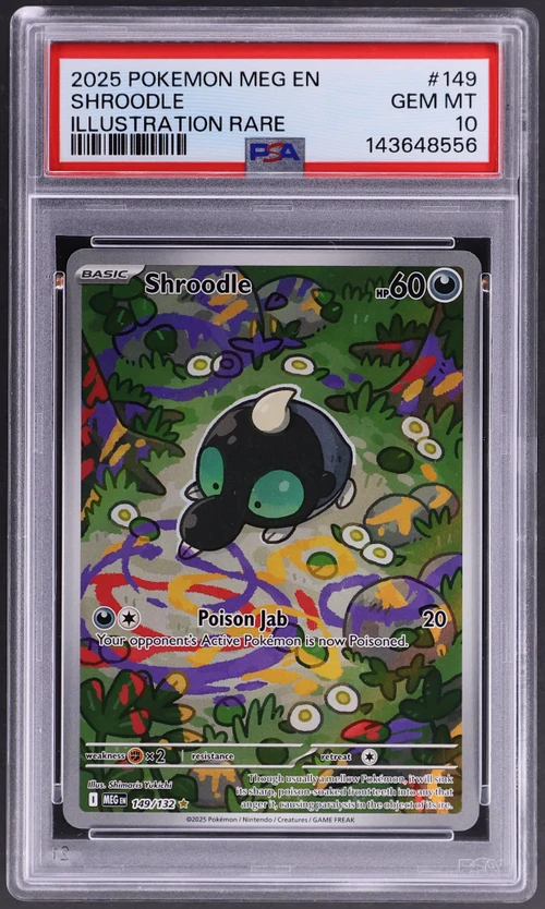 2025 Pokemon Meg En-Mega Evolution #149 Shroodle Illustration Rare