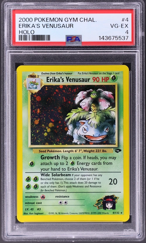 2000 Pokemon Gym Challenge #4 Erika's Venusaur Holo