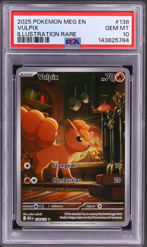 2025 Pokemon Meg En-Mega Evolution #138 Vulpix Illustration Rare