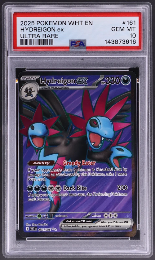 2025 Pokemon Wht En-White Flare #161 Hydreigon Ex Ultra Rare