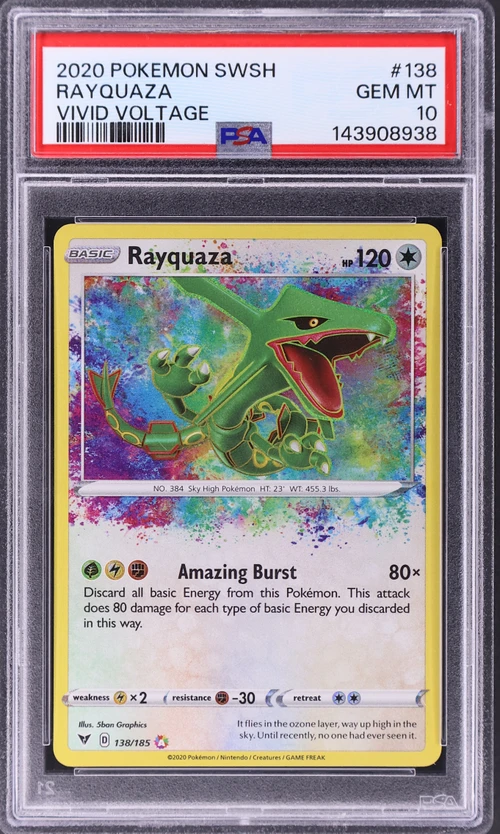 2020 Pokemon Sword & Shield VIVID Voltage #138 Rayquaza