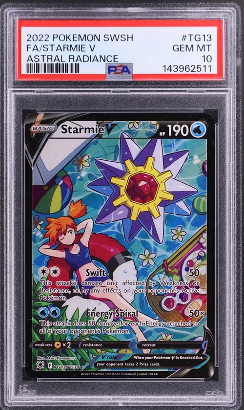 2022 Pokemon Sword & Shield Astral Radiance #TG13 Full Art / Starmie V