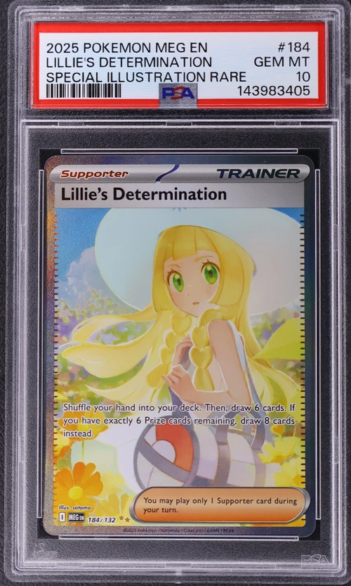 2025 Pokemon Meg En-Mega Evolution #184 Lillie's Determination Special Illustration Rare