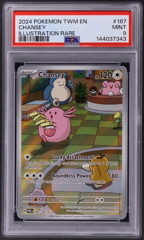 2024 Pokemon Twm En-Twilight Masquerade #187 Chansey Illustration Rare