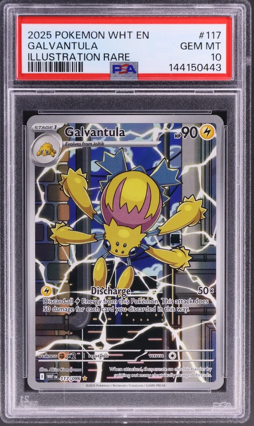 2025 Pokemon Wht En-White Flare #117 Galvantula Illustration Rare