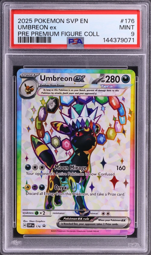 2025 Pokemon Svp En-Sv Black Star Promo #176 Umbreon Ex Prismatic Evolutions Premium Figure Collection