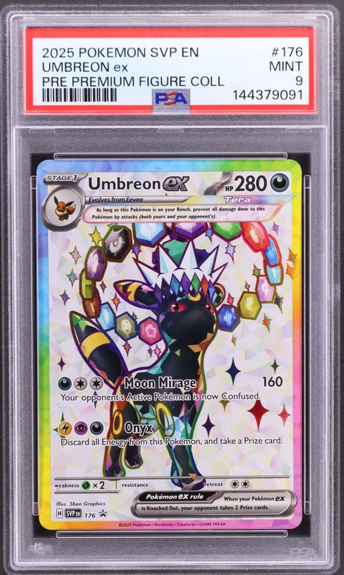 2025 Pokemon Svp En-Sv Black Star Promo #176 Umbreon Ex Prismatic Evolutions Premium Figure Collection