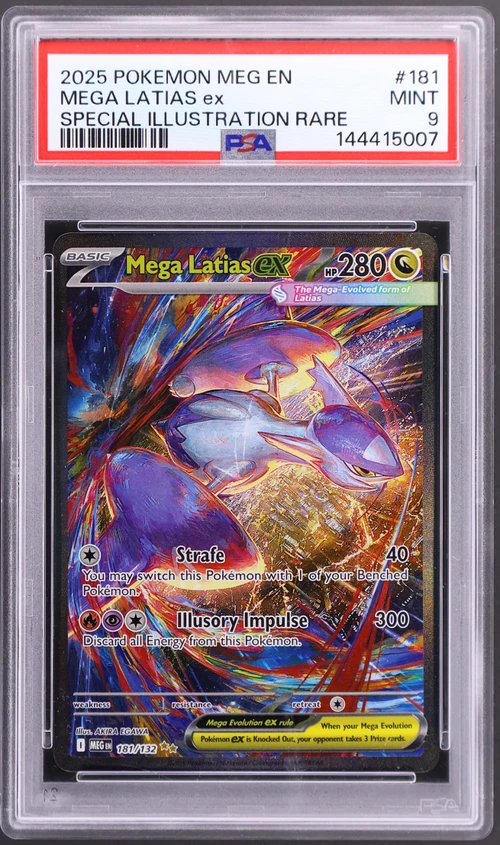 2025 Pokemon Meg En-Mega Evolution #181 Mega Latias Ex Special Illustration Rare