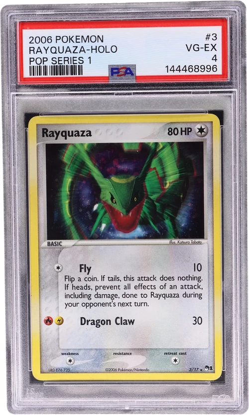 2006 Pokemon Pop Series 1 #3 Rayquaza-Holo