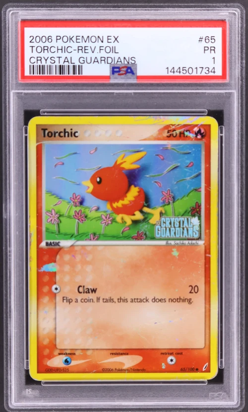 2006 Pokemon Ex Crystal Guardians #65 Torchic-Reverse Foil