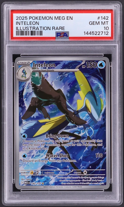 2025 Pokemon Meg En-Mega Evolution #142 Inteleon Illustration Rare