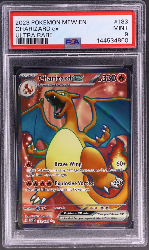 2023 Pokemon Mew En-151 #183 Charizard Ex Ultra Rare