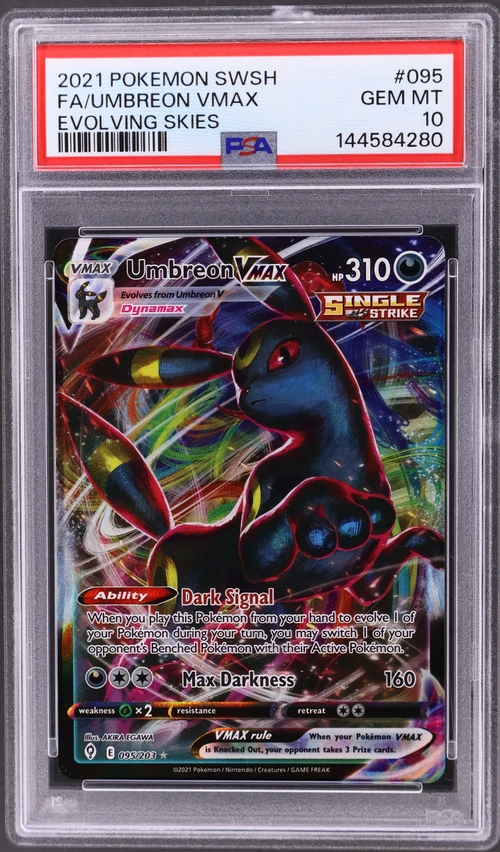 2021 Pokemon Sword & Shield Evolving Skies #095 Full Art / Umbreon Vmax