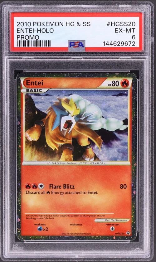 2010 Pokemon Heartgold & Soulsilver Promo #HGSS20 Entei-Holo