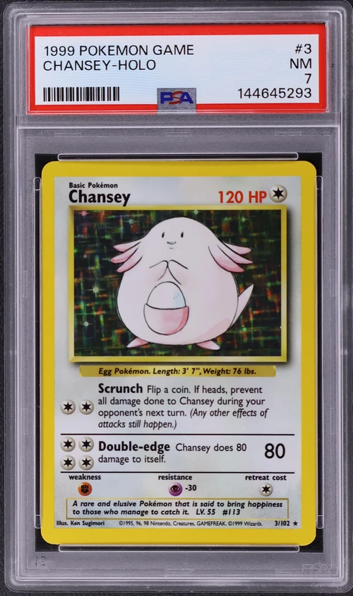 1999 Pokemon Game #3 Chansey-Holo