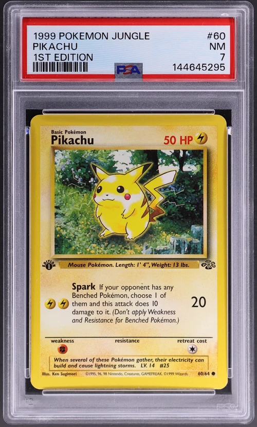 1999 Pokemon Jungle #60 Pikachu 1st Edition