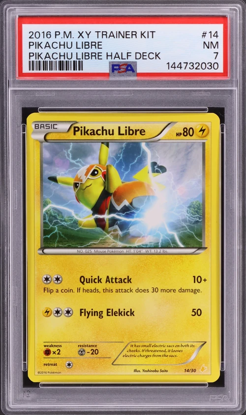 2016 Pokemon Xy Trainer Kit Pikachu Libre Half Deck #14 Pikachu Libre