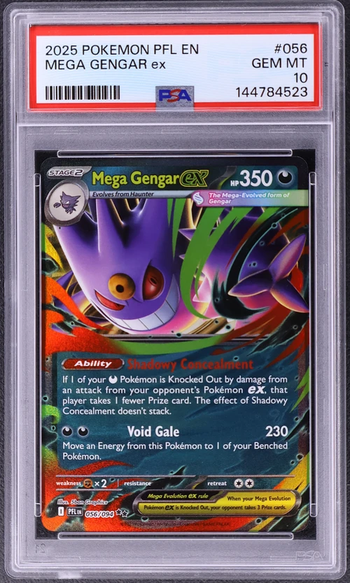 2025 Pokemon Pfl En-Phantasmal Flames #056 Mega Gengar Ex