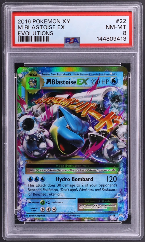 2016 Pokemon Xy Evolutions #22 M Blastoise Ex