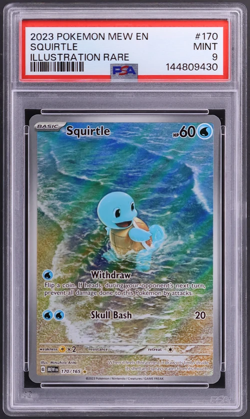 2023 Pokemon Mew En-151 #170 Squirtle Illustration Rare
