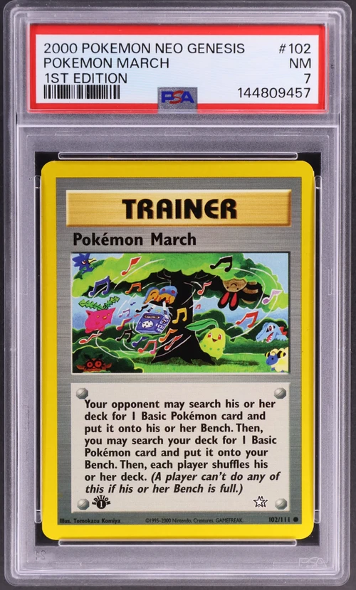 2000 Pokemon Neo Genesis 1st Edition #102 Pokemon March