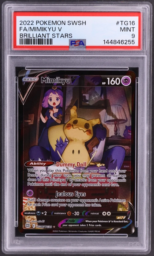 2022 Pokemon Sword & Shield Brilliant Stars #TG16 Full Art / Mimikyu V