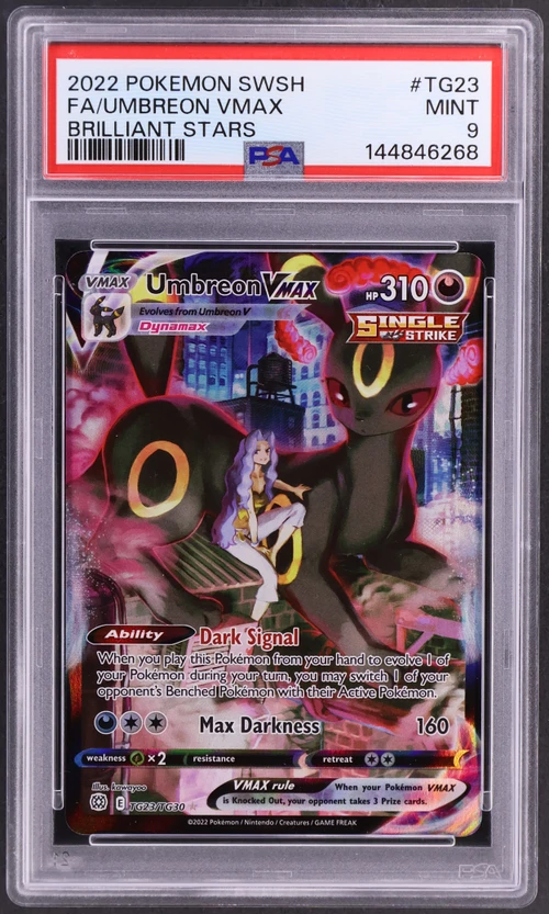 2022 Pokemon Sword & Shield Brilliant Stars #TG23 Full Art / Umbreon Vmax