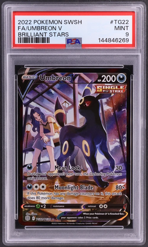 2022 Pokemon Sword & Shield Brilliant Stars #TG22 Full Art / Umbreon V