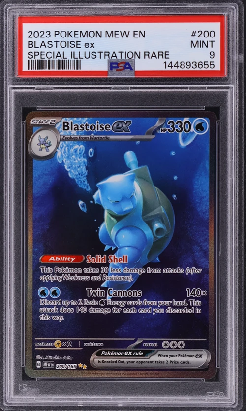 2023 Pokemon Mew En-151 #200 Blastoise Ex Special Illustration Rare