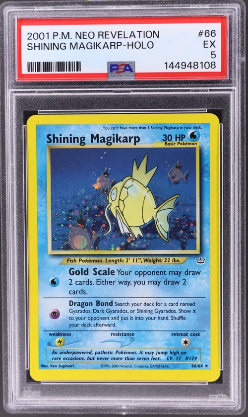 2001 Pokemon Neo Revelation #66 Shining Magikarp-Holo