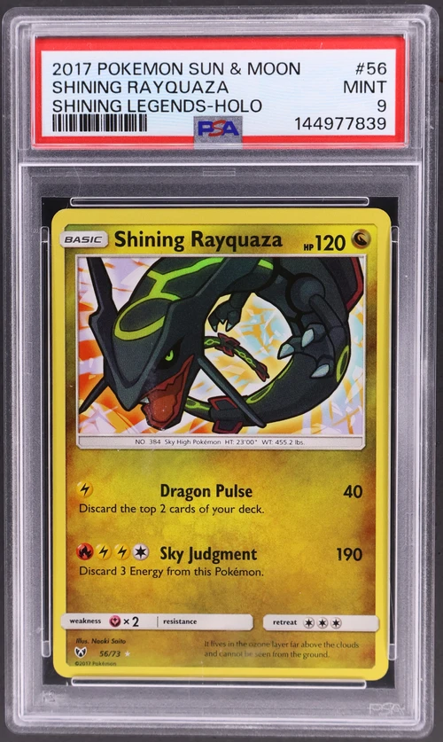 2017 Pokemon Sun & Moon Shining Legends #56 Shining Rayquaza-Holo