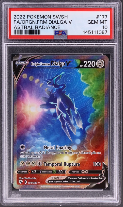 2022 Pokemon Sword & Shield Astral Radiance #177 Full Art / Origin Forme Dialga V