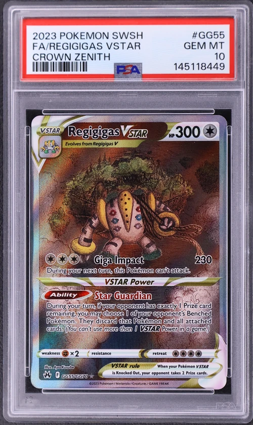 2023 Pokemon Sword and Shield Crown Zenith #GG55 Full Art / Regigigas Vstar