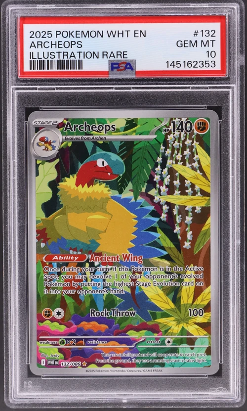 2025 Pokemon Wht En-White Flare #132 Archeops Illustration Rare