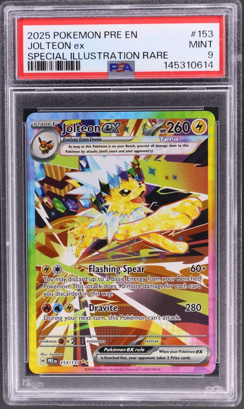2025 Pokemon Pre En-Prismatic Evolutions #153 Jolteon Ex Special Illustration Rare