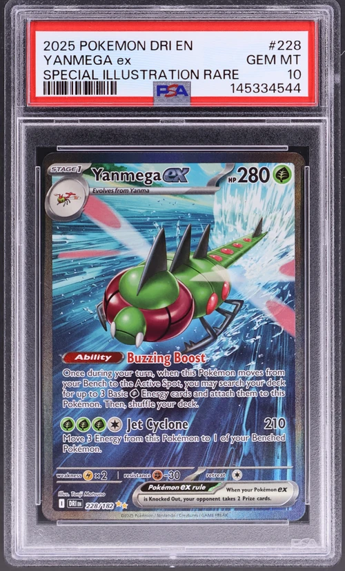 2025 Pokemon Dri En-Destined Rivals #228 Yanmega Ex Special Illustration Rare
