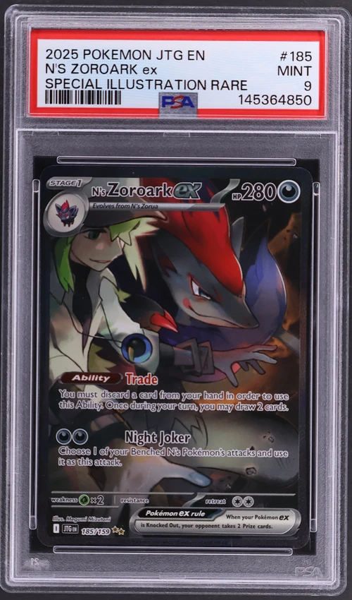 2025 Pokemon Jtg En-Journey Together #185 N's Zoroark Ex Special Illustration Rare