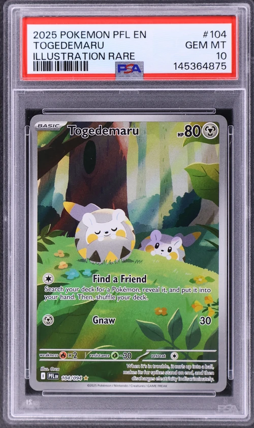 2025 Pokemon Pfl En-Phantasmal Flames #104 Togedemaru Illustration Rare