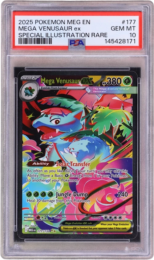 2025 Pokemon Meg En-Mega Evolution #177 Mega Venusaur Ex Special Illustration Rare
