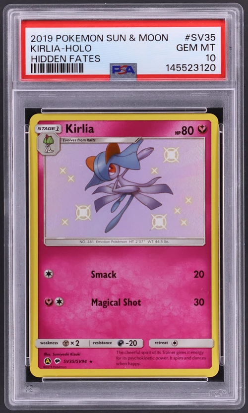 2019 Pokemon Sun & Moon Hidden Fates #SV35 Kirlia-Holo