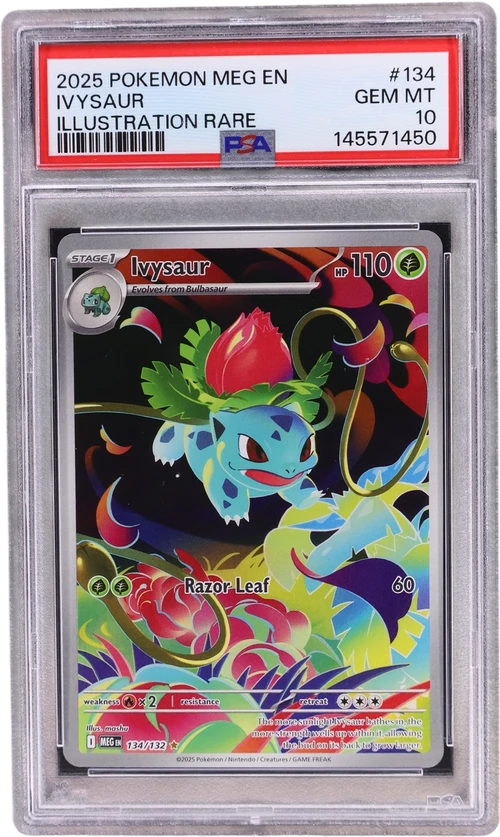 2025 Pokemon Meg En-Mega Evolution #134 Ivysaur Illustration Rare