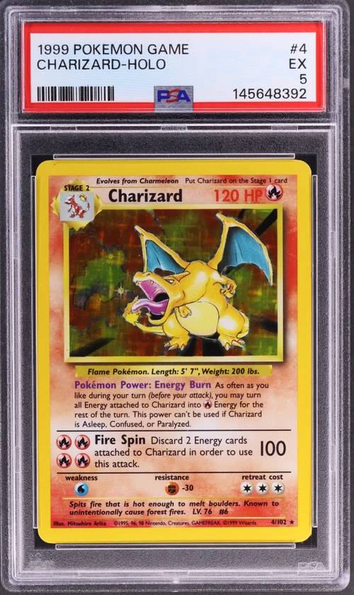 1999 Pokemon Game #4 Charizard-Holo