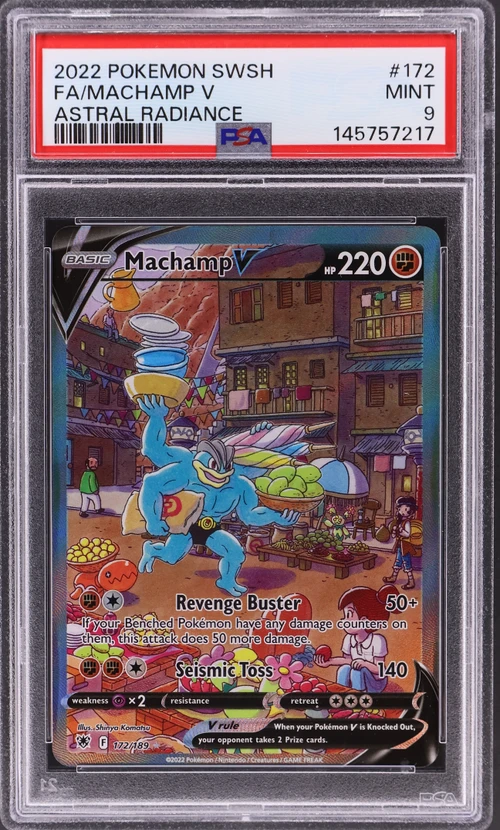 2022 Pokemon Sword & Shield Astral Radiance #172 Full Art / Machamp V