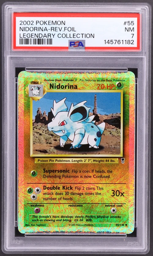 2002 Pokemon Legendary Collection #55 Nidorina-Reverse Foil
