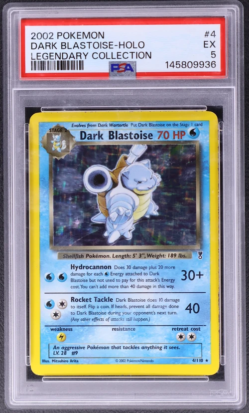 2002 Pokemon Legendary Collection #4 Dark Blastoise-Holo