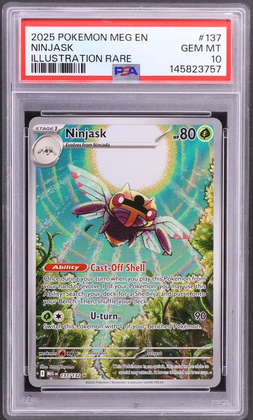 2025 Pokemon Meg En-Mega Evolution #137 Ninjask Illustration Rare
