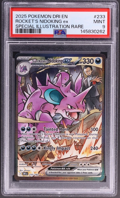 2025 Pokemon Dri En-Destined Rivals #233 Team Rocket's Nidoking Ex Special Illustration Rare