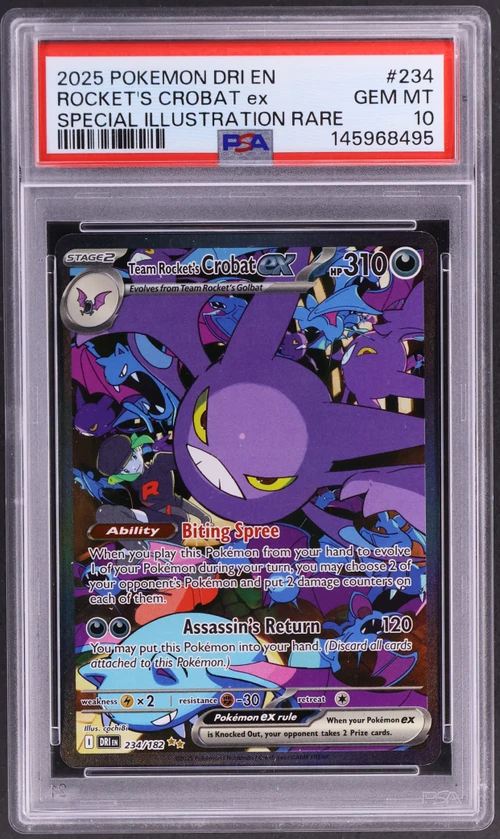 2025 Pokemon Dri En-Destined Rivals #234 Team Rocket's Crobat Ex Special Illustration Rare