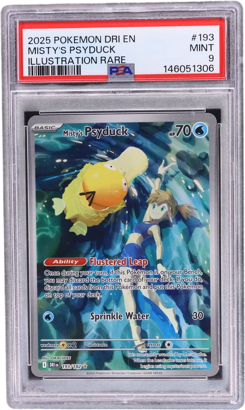 2025 Pokemon Dri En-Destined Rivals #193 Misty's Psyduck Illustration Rare